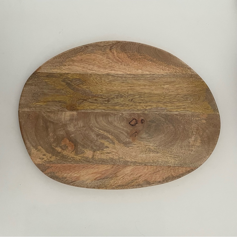 New mango wood hand cut abstract serving board